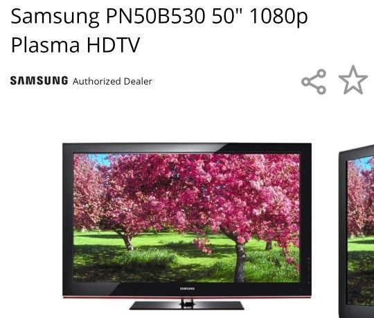 50" 1080p Plasma HDTV from Samsung