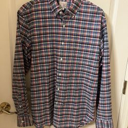 Brand J Crew New Men’s Long Sleeved Plaid Shirt-Large NWT