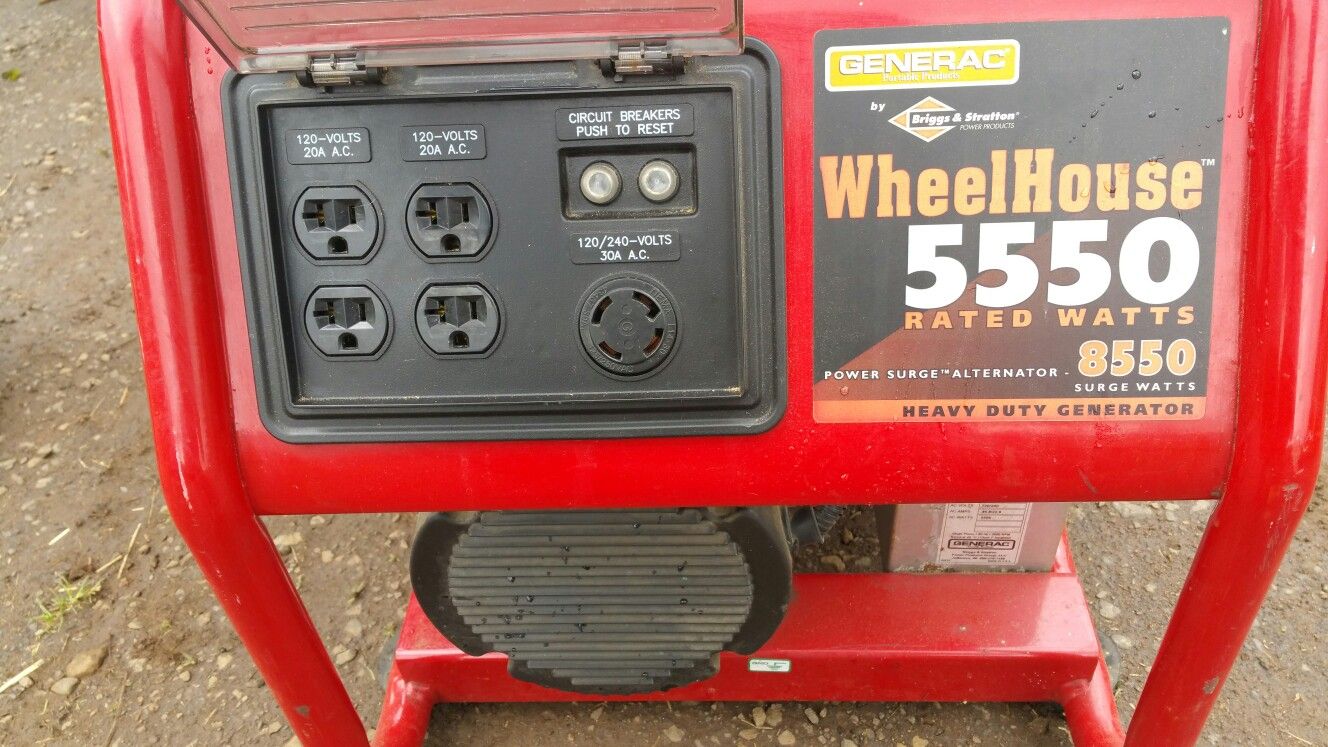 Sold At Auction Generac By Briggs Stratton Wheelhouse 5500, 55 OFF