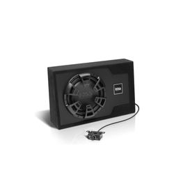 BOSS Audio Systems B12ES 12 Inch Powered Car Subwoofer Package - 1200 High Output, Built-in Amplifier, Low Profile, Remote Subwoofer Control (16 ft Ca