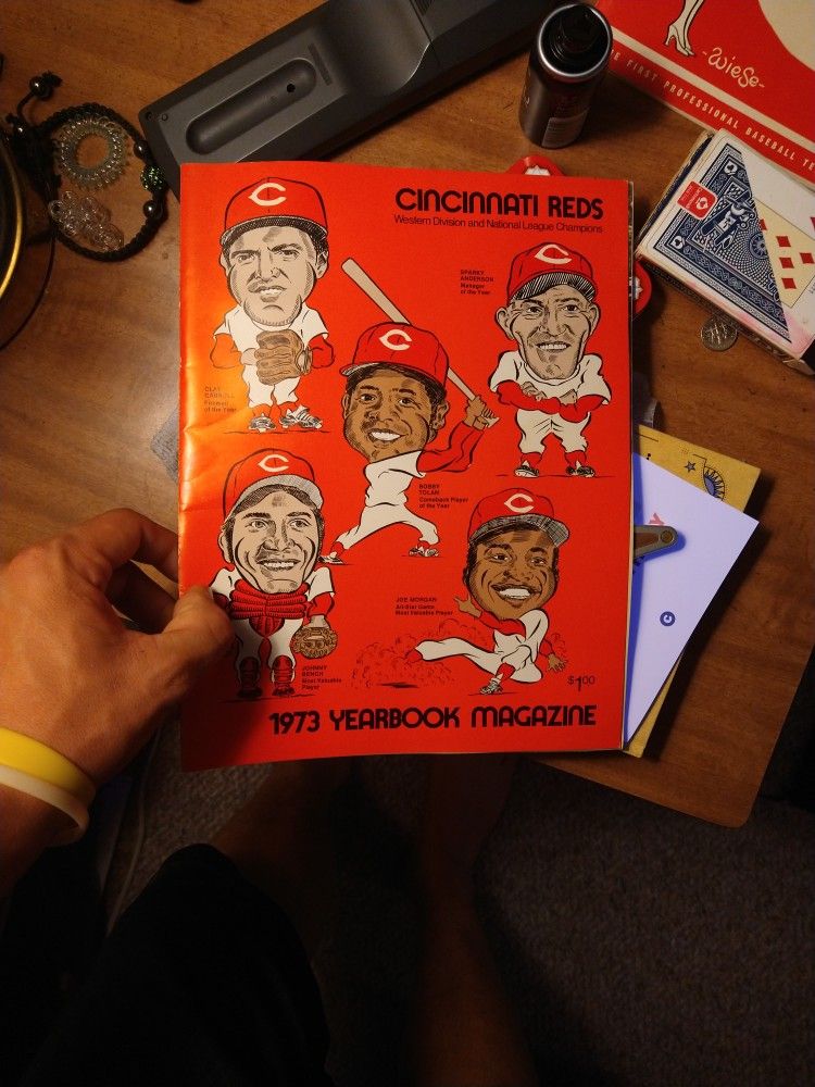 Cincinnati Reds Western Division National League Championships 1973 Yearbook Magazine