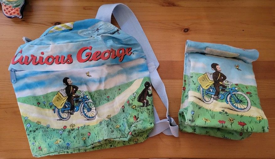 Curious George Backpack And Lunch Bag