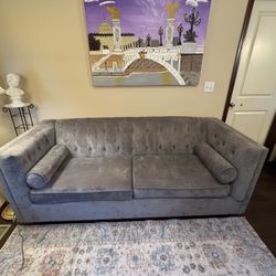 Cozy, Clean Tufted Sofa
