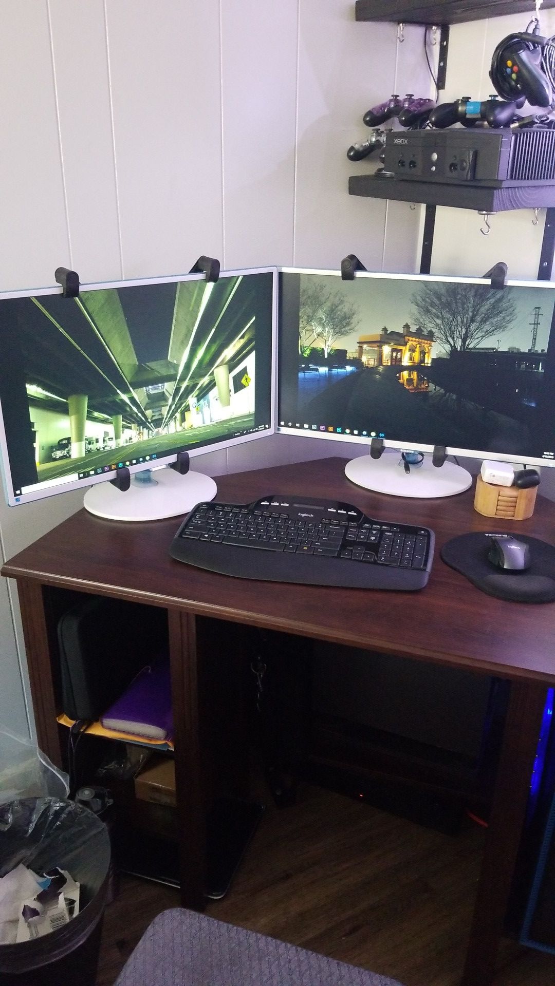 Two 27" inch Samsung S27D360 monitor