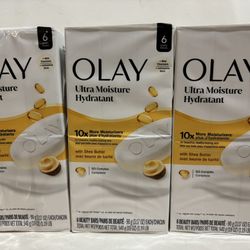 Olay Bar Soap 6 Bars Per Pack—Ultra Moisture (*Please Read Post Descriptions*)