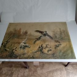 Oil Painting And Pembroke Drop Leaf 