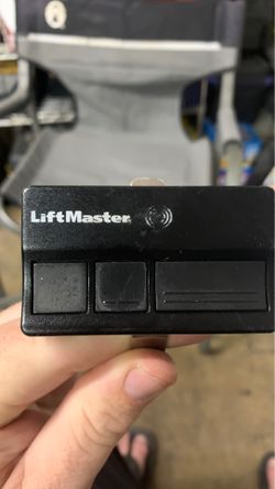 Three button lift master garage door opener remote