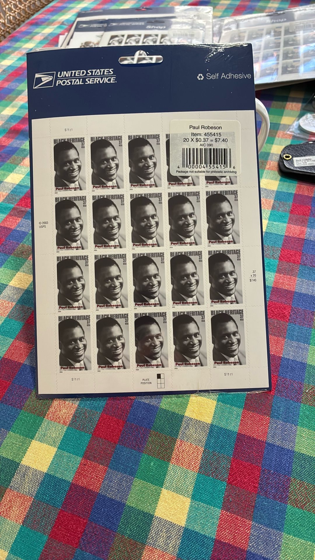STAMP COLLECTORS. PAUL ROBESON