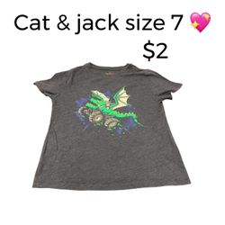 Cat And Jack Size 7 T-shirt Great Condition Boys 💖💖M6