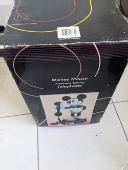 Vintage animated Mickey Mouse talking phone