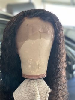 Deep wave lace frontal wig 26”
