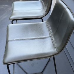 West Elm Green Barstools Bar Height