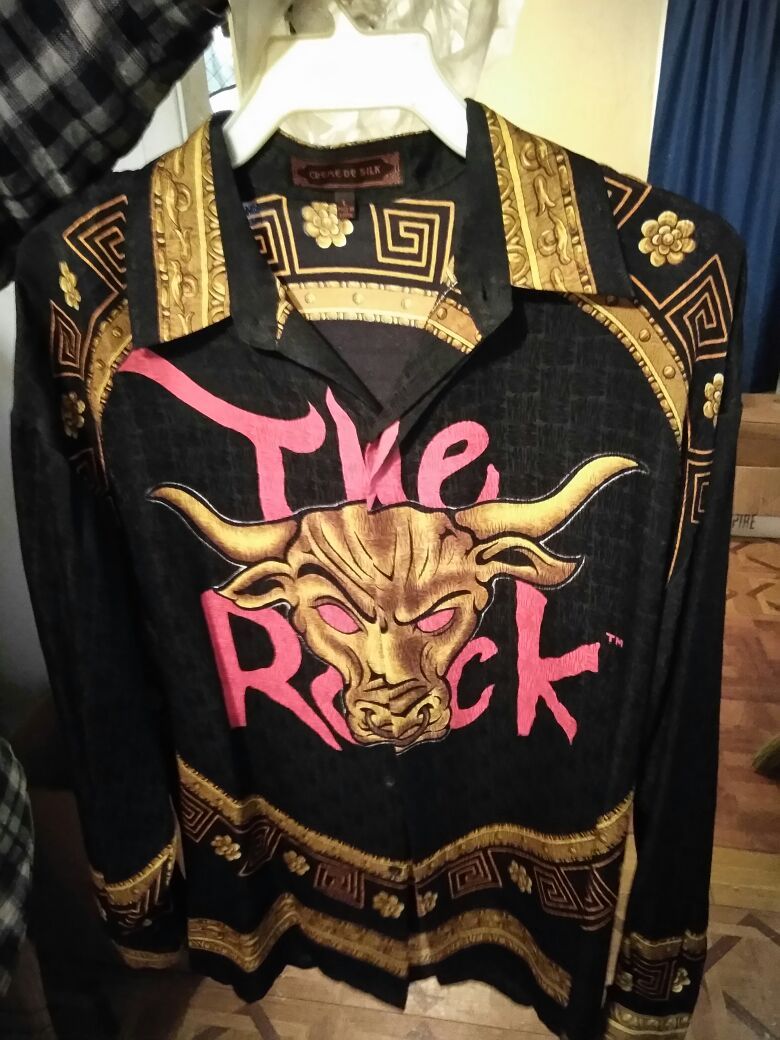WWE The Rock Versace shirt