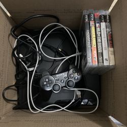Sony PlayStation 3 PS3 Slim Console & Games