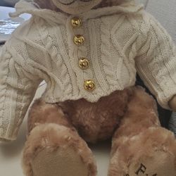 FAO SCHWARZ TEDDY BEAR WITH SWEATER 