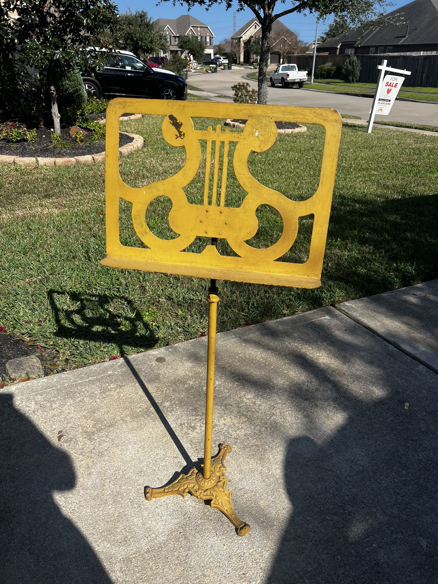 Antique SHASTOCK Victorian Brass Music Stand