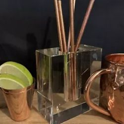 Crystal Bud Vase Paper Weight Diffuser Mid Century