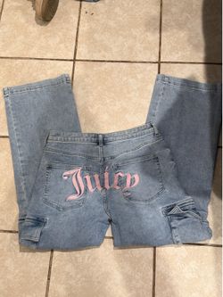 Juicy couture cargo baggy jeans