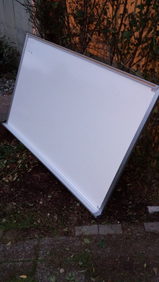 Dry Erase White Board - 6 Foot Wide PROFESSIONAL 