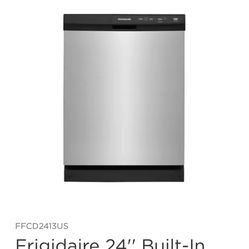 New Frigidaire Dishwasher 24” Wide