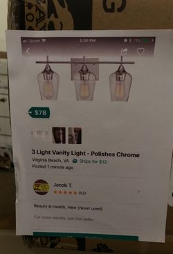 New Vanity Light