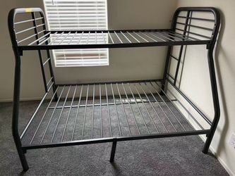 Double-decker metal bed frame