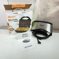 Parini Belgian Waffle Maker non stick LIKE NEW used once WORKS GREAT   Be sure to take a look at all the items I have listed for sale on here.  Pick u