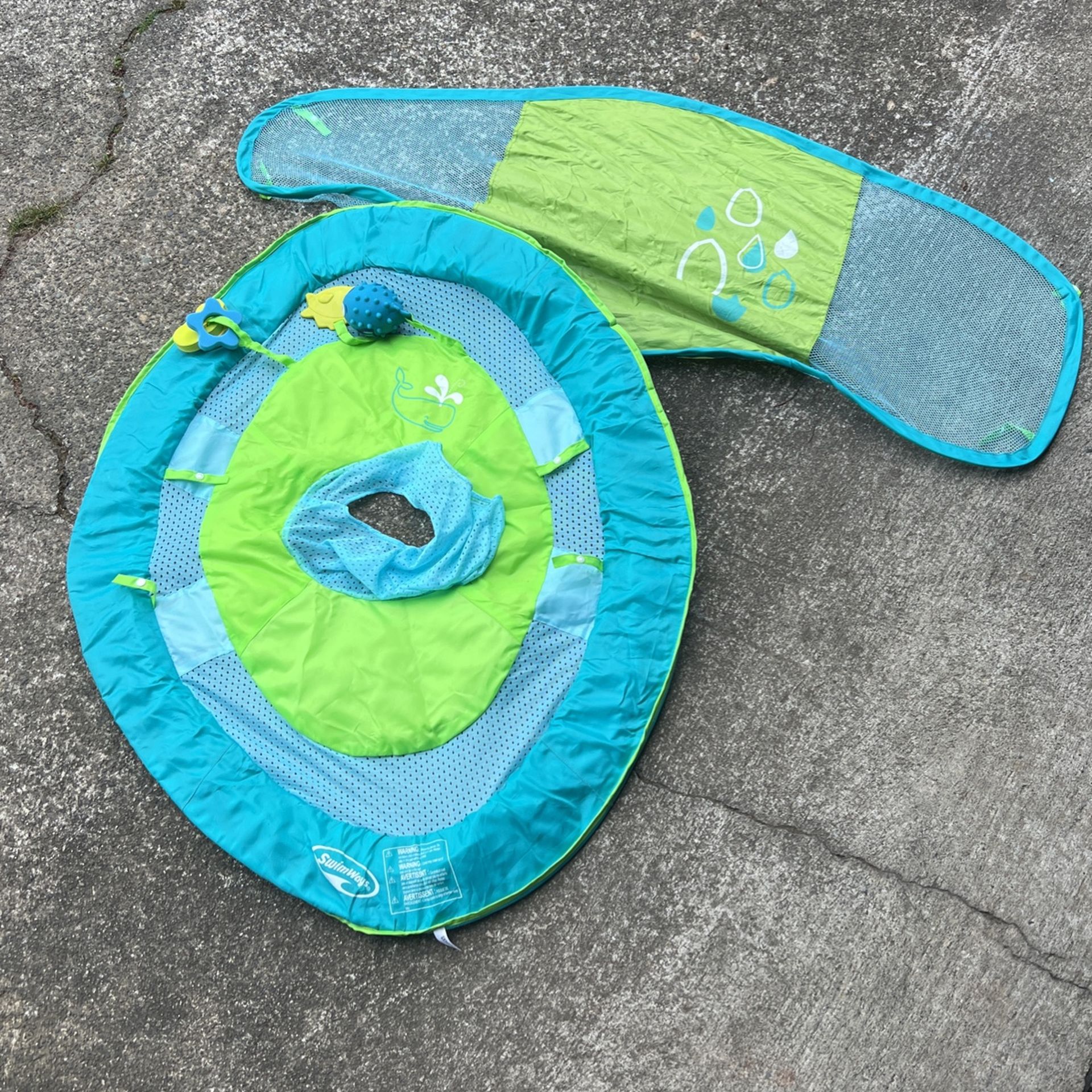 Baby Float With Sun Canopy