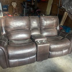 Double Electric Recliner Loveseat