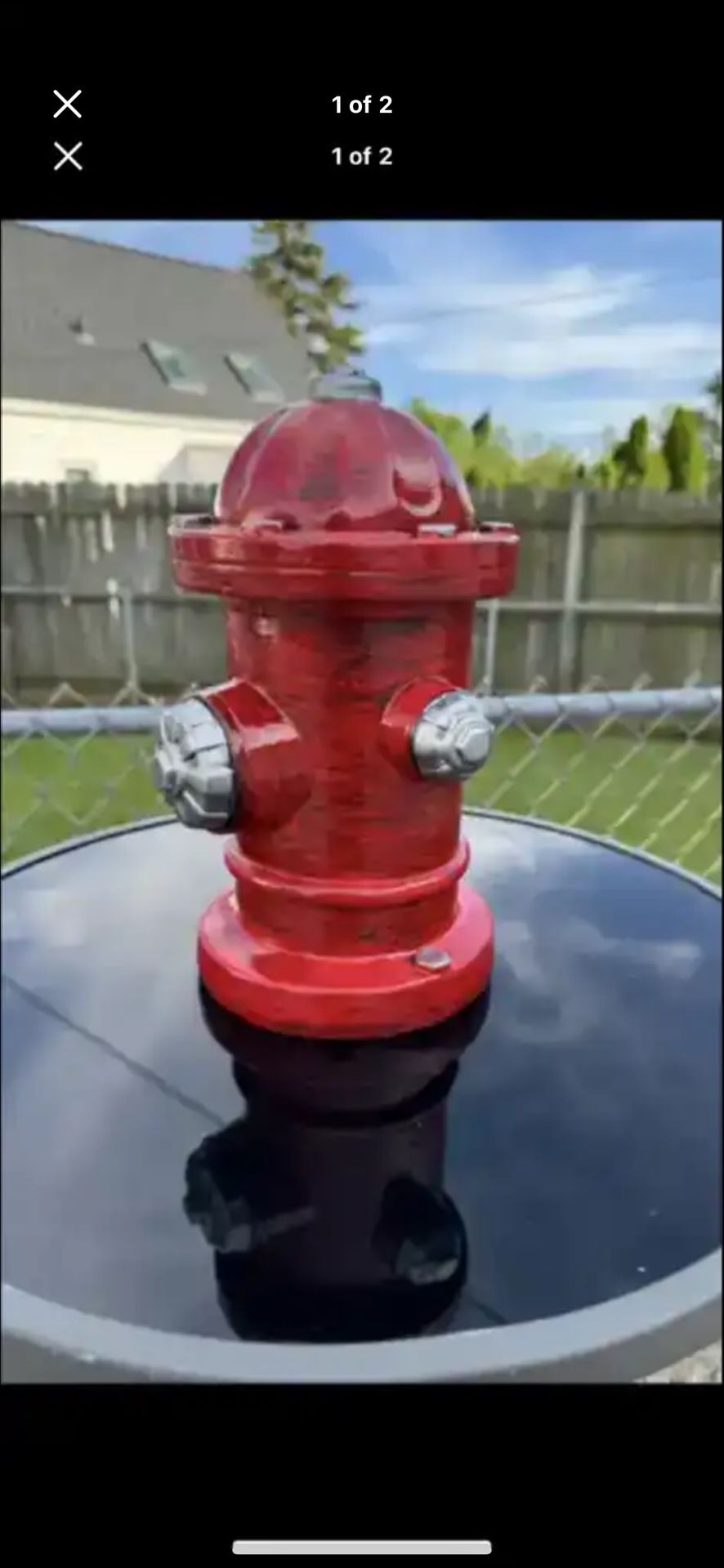 Fire hydrant statue