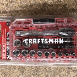 Craftsman CMMT12010LZ  1/4” Drive Metric Tool Set 24 Pc 