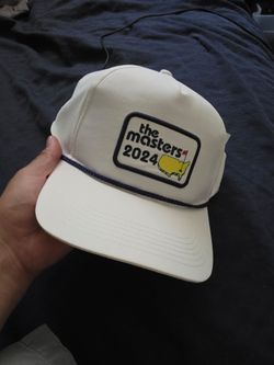 2024 Masters White Rope Logo Tech Golf Hat Rare Augusta National