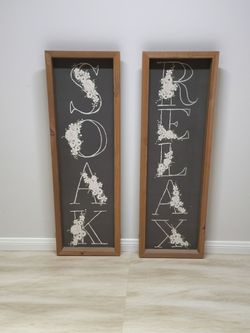 Farmhouse artwork 8x24 bathroom signs