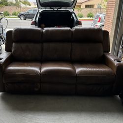 Leather Reclining Couch $250 OBO