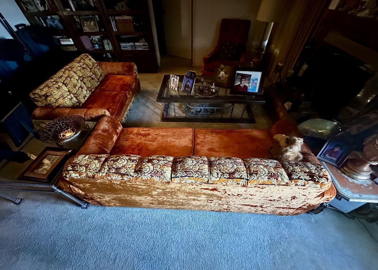 70 Style Loveseat, Couch, And Chair