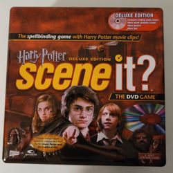 Harry Potter Scene It Deluxe Edition DVD Trivia Board Game Complete In Tin Box