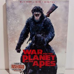 War For The Planet Of The Apes: Blu Ray+DVD + Digital HD, 2017  Brand New 