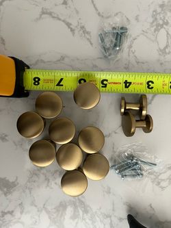 Gold Cabinet Knobs (x11)