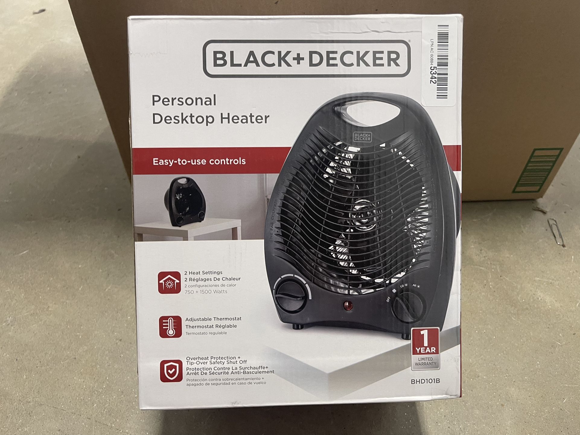 Black And Decker Personal Desktop Heater