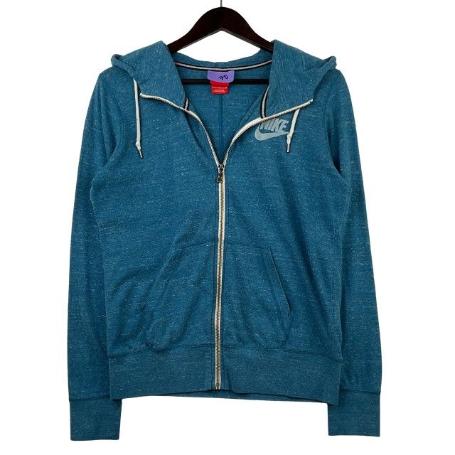 Nike Womens Full Zip Blue Jacket Activewear Lightweight Size Small