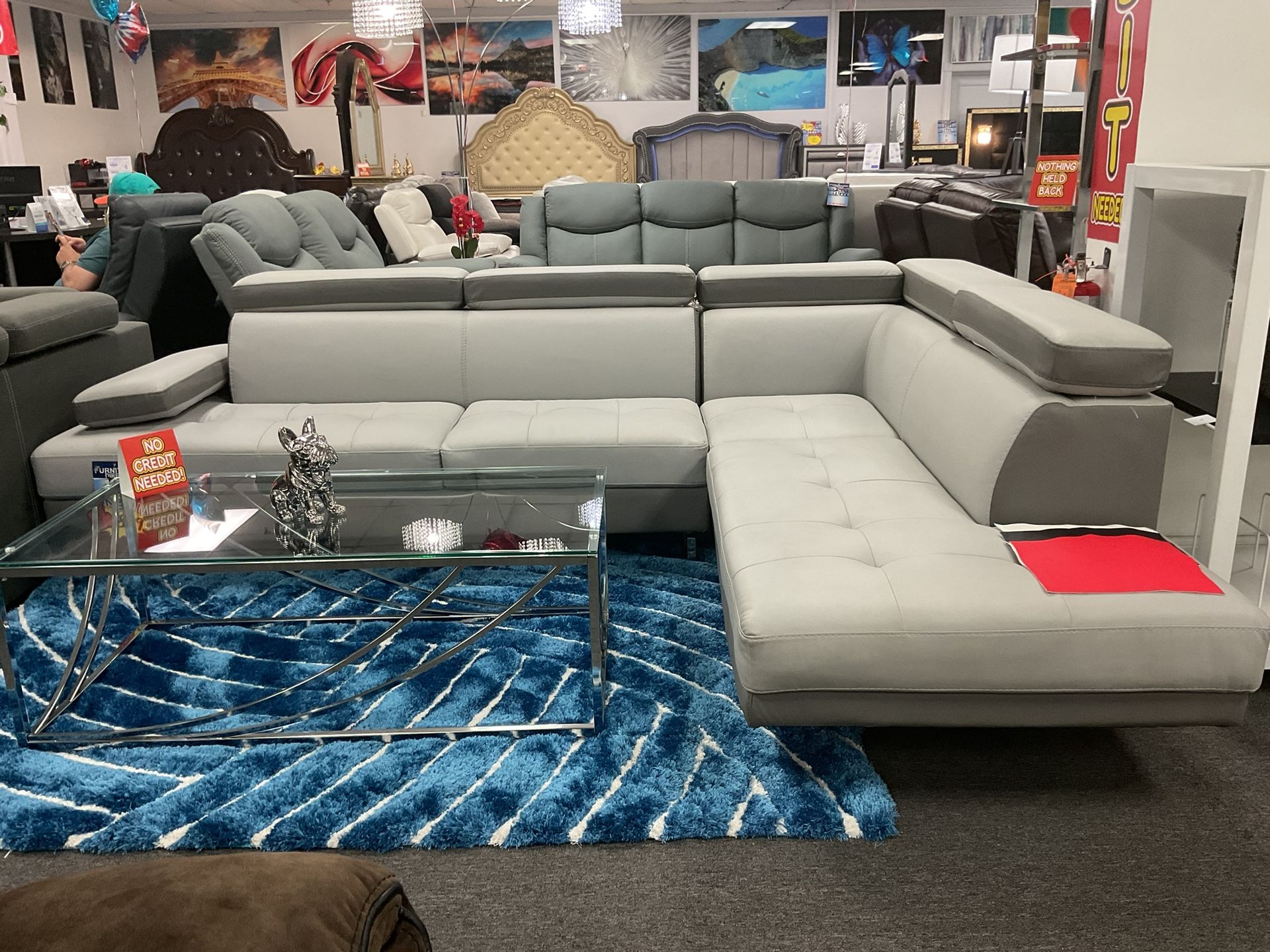 MEMORIAL DAY SALE furniture blowout beautiful sectional available in multiple colors 35% OFF. NEW