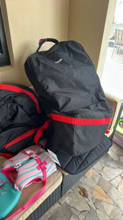 TWO Universal Padded Car Seat Travel Bags