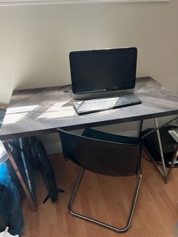 Desk and chair