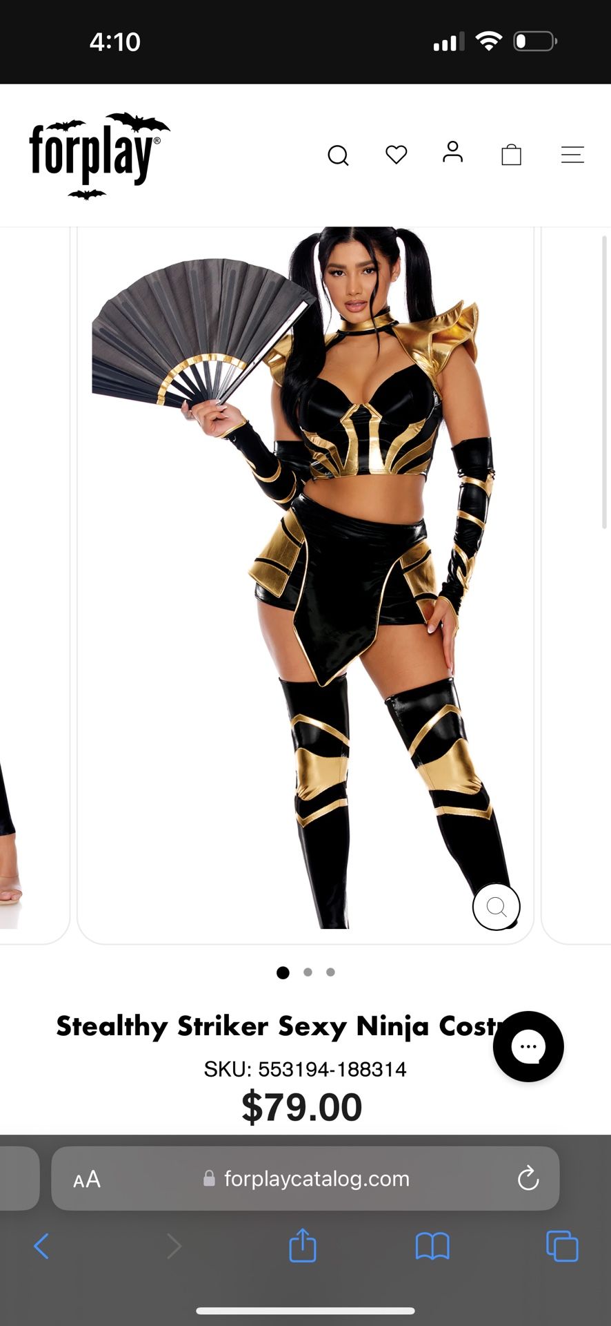 Gold Ninja Costume