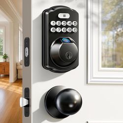 Fingerprint Door Lock with 2 Knobs