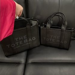 Marc Jacob’s Black Tote Medium & Small Size Bundle