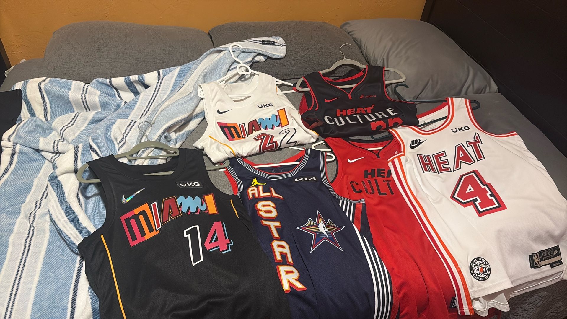 Miami Heat Jersey Lot Of 6
