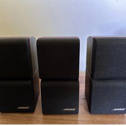 3 Bose Cube Speakers With Wall Brackets