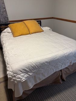 Queen Metal Bed Frame with Headboard
