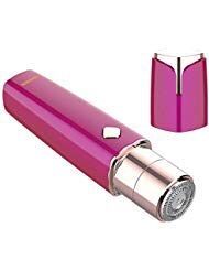 Female facial epilator, peach hair painless facial hair trimmer, chin, upper lip beard, rechargeable battery, IPX 6 waterproof rating, built-in LED li